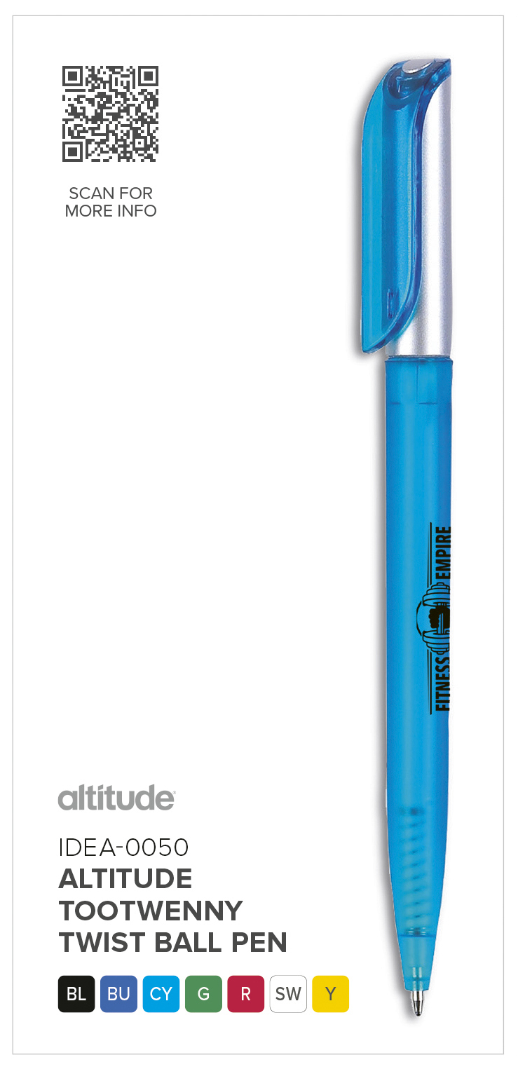 IDEA-0050 - Altitude Tootwenny Twist Ball Pen - Catalogue Image